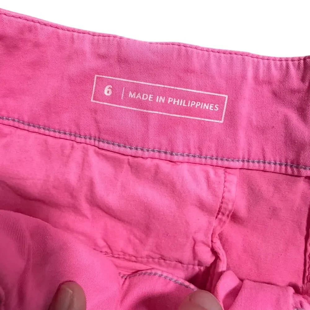 Vineyard Vines Scallop Every Day shorts Malibu Pink sz 6 summer beach preppy